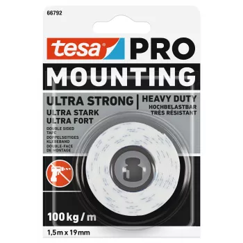 tesa Mounting PRO Ultra Strong 66792-00000-00 Ταινία συναρμολόγησης λευκή (Μ x Π) 1,5 m x 19 mm
