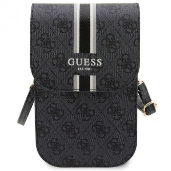 Guess 4G Stripe θήκη κινητού, μαύρη