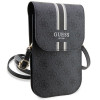 Guess 4G Stripe θήκη κινητού, μαύρη