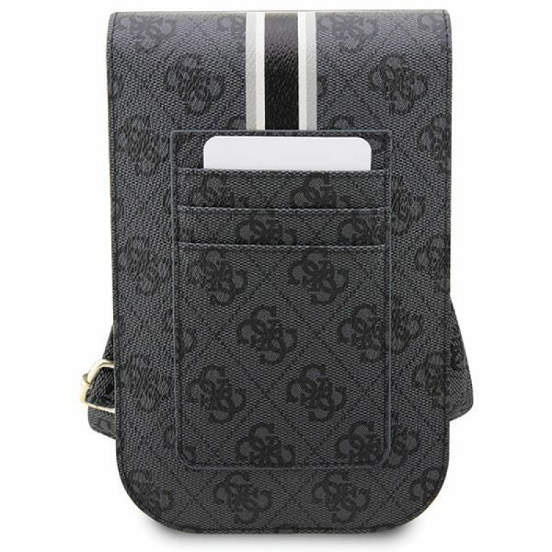 Guess 4G Stripe θήκη κινητού, μαύρη