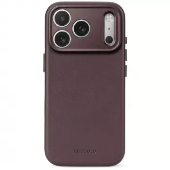 Decoded Leather Backcover – δερμάτινη θήκη για iPhone 18 Pro / 17 Pro, συμβατή με MagSafe (chocolat brown)