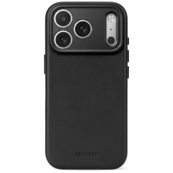 Decoded Leather Backcover – δερμάτινη θήκη για iPhone 18 Pro Max / 17 Pro Max, συμβατή με MagSafe (μαύρο)
