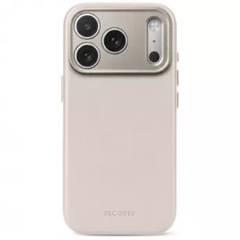 Decoded Leather Backcover – δερμάτινη θήκη για iPhone 18 Pro Max / 17 Pro Max, συμβατή με MagSafe (taupe)