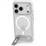 Decoded AntiMicrobial Hybrid Stand Backcover – Θήκη με βάση για iPhone 18 Pro Max / 17 Pro Max, συμβατή με MagSafe (frosted white)
