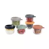 Beaba Σετ γυάλινων δοχείων με καπάκι 6 x 150 ml Sunrise color mix