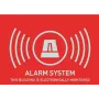 ABUS AU1315 Αυτοκόλλητο προειδοποίησης συναγερμού (UK), 74 x 52,5 mm
