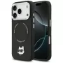 Θήκη Karl Lagerfeld Choupette Pin MagSafe για iPhone 17 Pro Max μαύρο