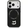 Θήκη Karl Lagerfeld Choupette Pin MagSafe για iPhone 17 Pro Max μαύρο