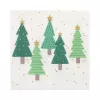 PAPSTAR Χριστουγεννιάτικες χαρτοπετσέτες “Winter Trees” 330 x 330 mm, με εκτύπωση, δίπλωση 1/4, 3 φύλλων