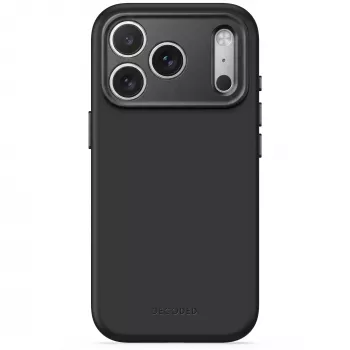 Decoded AntiMicrobial Silicone Backcover Θήκη για iPhone 18 Pro Max / 17 Pro Max, MagSafe, Carbon Black
