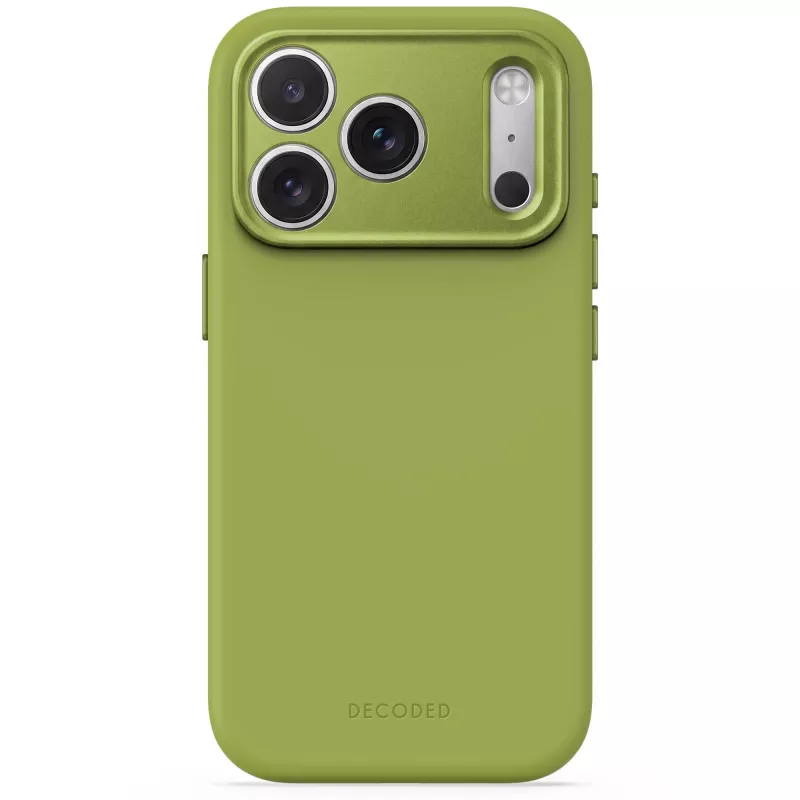 Decoded AntiMicrobial Silicone Backcover Θήκη για iPhone 18 Pro / 17 Pro, MagSafe, Moss Green