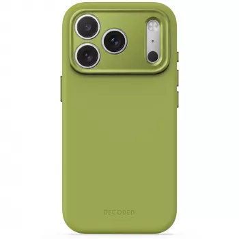Decoded AntiMicrobial Σιλικονούμενη πλάτη για iPhone 18 Pro Max / 17 Pro Max, συμβατή με MagSafe, Moosgrün