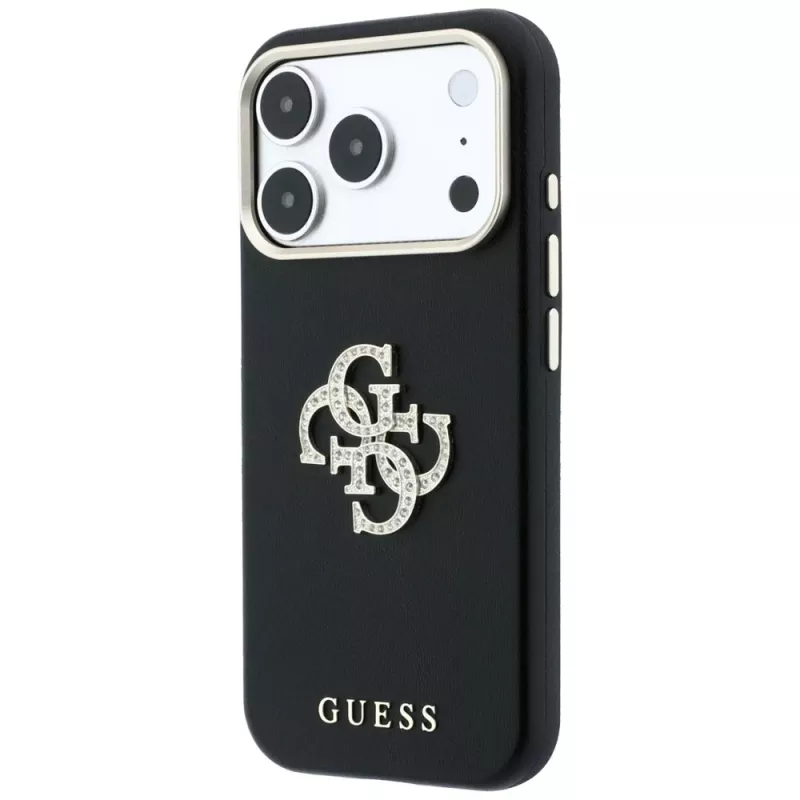 Θήκη Guess Smooth & Big Strass Logo για iPhone 18 Pro Max / 17 Pro Max, μαύρη
