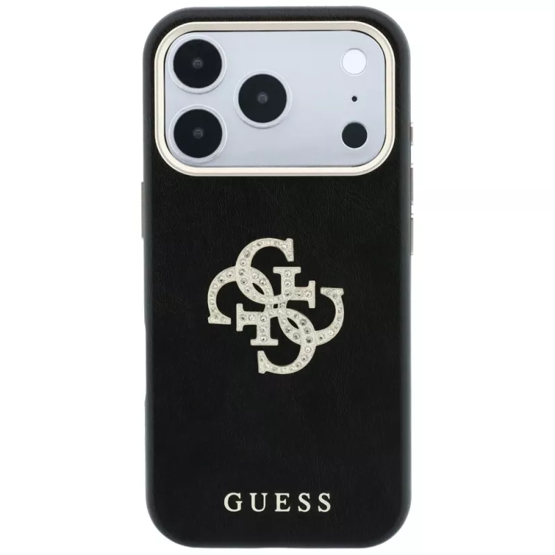 Θήκη Guess Smooth & Big Strass Logo για iPhone 18 Pro Max / 17 Pro Max, μαύρη