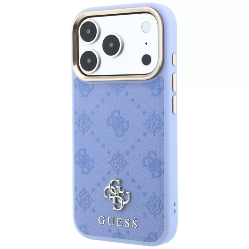 Θήκη Guess Peony 4G Small Logo MagSafe για iPhone 18 Pro Max / 17 Pro Max, γαλάζια