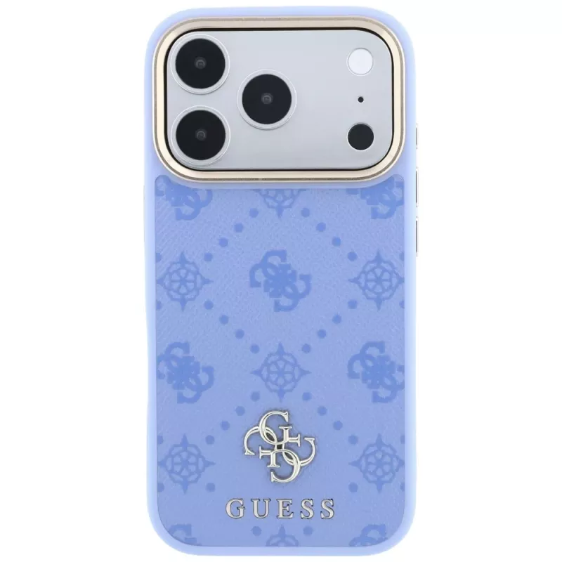 Θήκη Guess Peony 4G Small Logo MagSafe για iPhone 18 Pro Max / 17 Pro Max, γαλάζια
