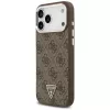 Θήκη Guess 4G Triangle Logo MagSafe για iPhone 18 Pro Max / 17 Pro Max, καφέ/ασημί