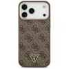 Θήκη Guess 4G Triangle Logo MagSafe για iPhone 18 Pro Max / 17 Pro Max, καφέ/ασημί