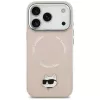 Θήκη Karl Lagerfeld Choupette Pin MagSafe για iPhone 17 Pro, ροζ