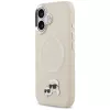 Θήκη Karl Lagerfeld Karl & Choupette Pins MagSafe για iPhone 17, μπεζ