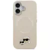 Θήκη Karl Lagerfeld Karl & Choupette Pins MagSafe για iPhone 17, μπεζ