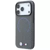 BMW M Carbon bedruckte Ring MagSafe θήκη για iPhone 18 Pro Max / 17 Pro Max, ανθρακί