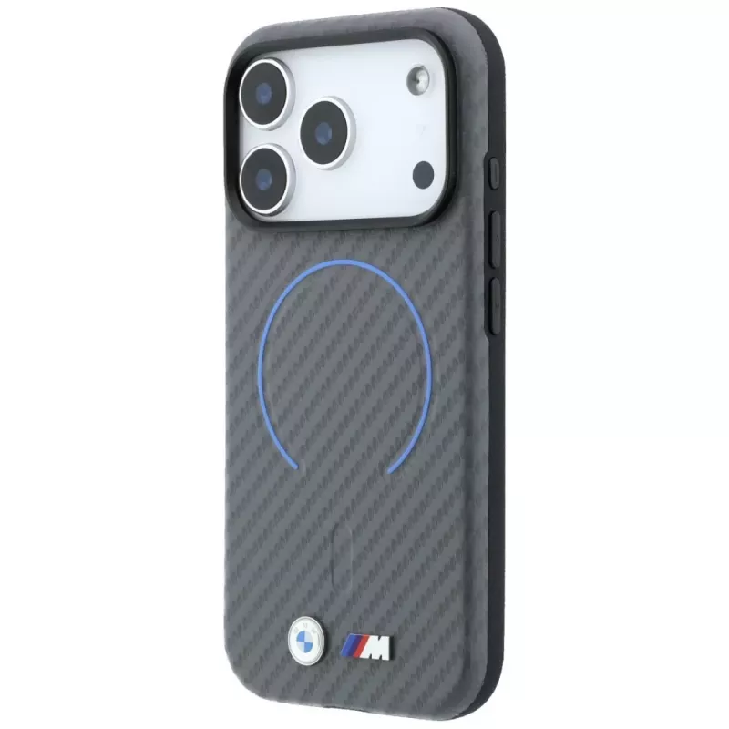 BMW M Carbon bedruckte Ring MagSafe θήκη για iPhone 18 Pro Max / 17 Pro Max, ανθρακί