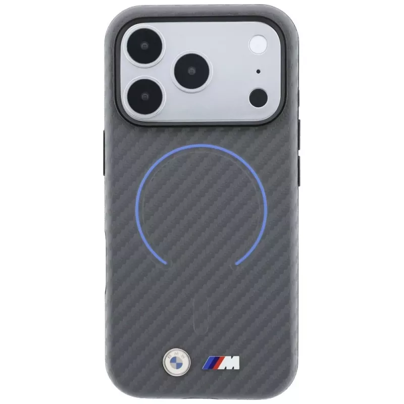 BMW M Carbon bedruckte Ring MagSafe θήκη για iPhone 18 Pro Max / 17 Pro Max, ανθρακί