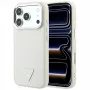 Guess Grained Triangle Logo θήκη MagSafe για iPhone 18 Pro Max / 17 Pro Max, μπεζ