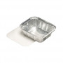 STARPAK αλουμινένια δίσκος με καπάκι 500 ml ασημί
