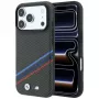 BMW M Quadrille Kevlar Print Tricolor Lines & Metal Logo θήκη MagSafe για iPhone 18 Pro / 17 Pro, ανθρακί