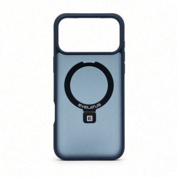 Evelatus Shield Θήκη με MagSafe & βάση για Apple iPhone 18 Pro Max, ματ δακτύλιος, ναυτικό μπλε