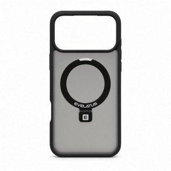 Evelatus Θήκη Shield με MagSafe & βάση για Apple iPhone 18 Pro, ματ δακτύλιος, μαύρο