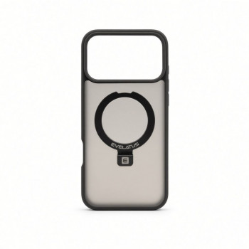 Evelatus Θήκη Shield με MagSafe & βάση για Apple iPhone 18 Pro, ματ δακτύλιος, γκρι καπνού