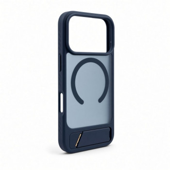 Evelatus Θήκη MagSafe με επίστρωση καουτσούκ και βάση για Apple iPhone 18 Pro, ναυτικό μπλε