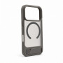 Evelatus Θήκη MagSafe με επίστρωση καουτσούκ και βάση για Apple iPhone 18 Pro, γκρι καπνού