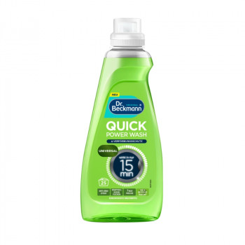 Dr.Beckmann Quick Power Wash Υγρό απορρυπαντικό πλυντηρίου για όλα τα υφάσματα, 800 ml