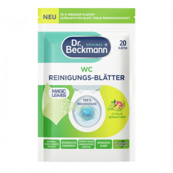 Dr. Beckmann Magic Leaves πανιά καθαρισμού τουαλέτας, Citrus Sensation, 20 τεμ.