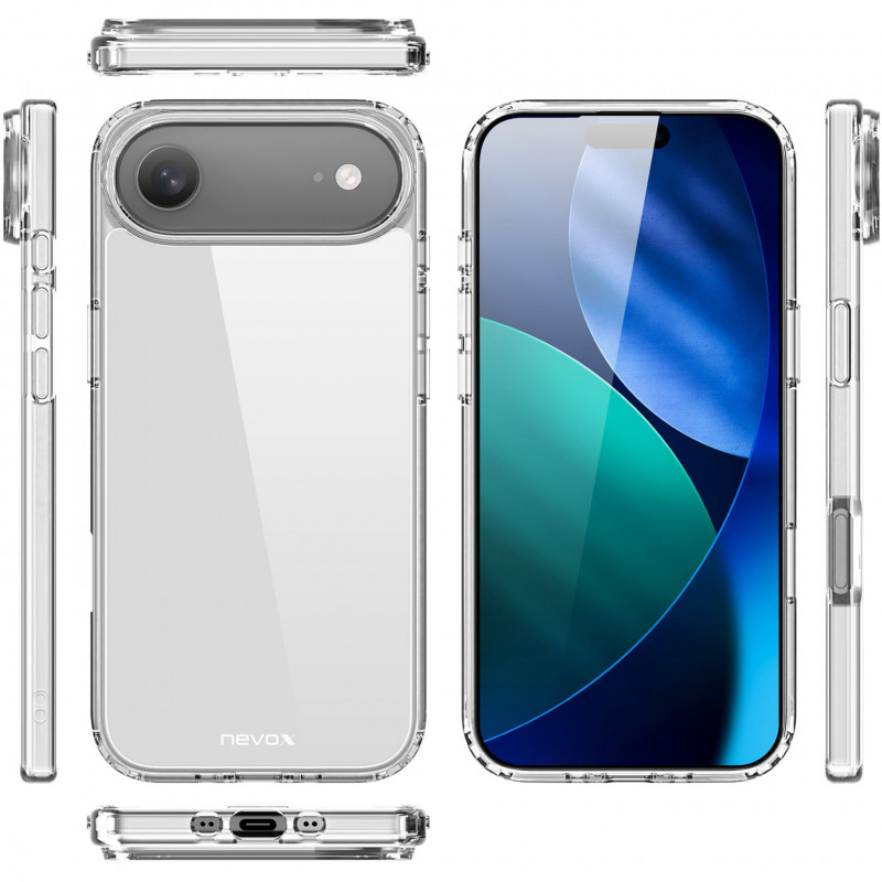 Nevox StyleShell FLEX θήκη για iPhone 17 Air, διαφανής (2511)