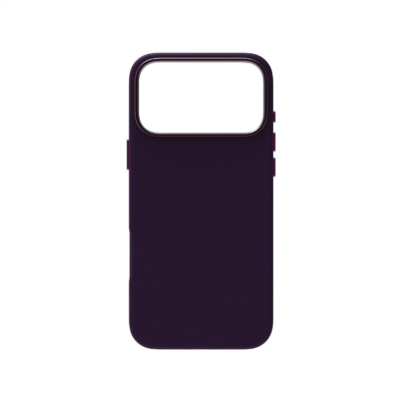 Just Must JM Θήκη δερμάτινη με MagSafe για iPhone 18 Pro, μωβ