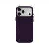 Just Must JM Θήκη δερμάτινη με MagSafe για iPhone 18 Pro, μωβ
