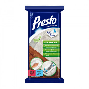 Presto μαντηλάκια για δάπεδα 16 τεμ.
