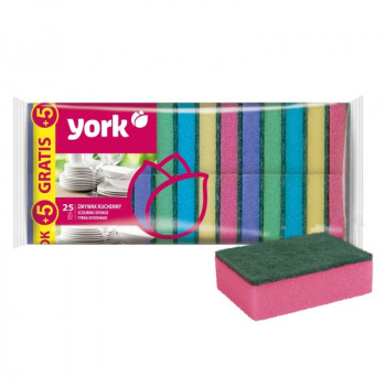 YORK σφουγγάρια πιάτων, 25 + 5 δώρο (30 τεμ.)