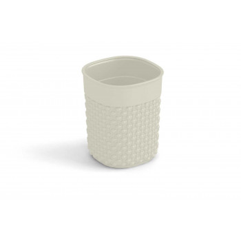 KIS Filo S στρογγυλό καλάθι 0,5 l, Ø 9 x 11 cm, χρώμα ιβουάρ