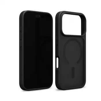 Crong Matte Magnetic MagSafe θήκη για iPhone 18 Pro / 17 Pro, Μαύρη