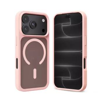 Crong Matte Magnetic MagSafe θήκη για iPhone 18 Pro / 17 Pro, Ροζ