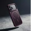 Crong Matte Magnetic MagSafe θήκη για iPhone 18 Pro / 17 Pro, Βυσσινί