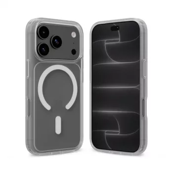 Crong Matte Magnetic MagSafe θήκη για iPhone 18 Pro / 17 Pro, Λευκή