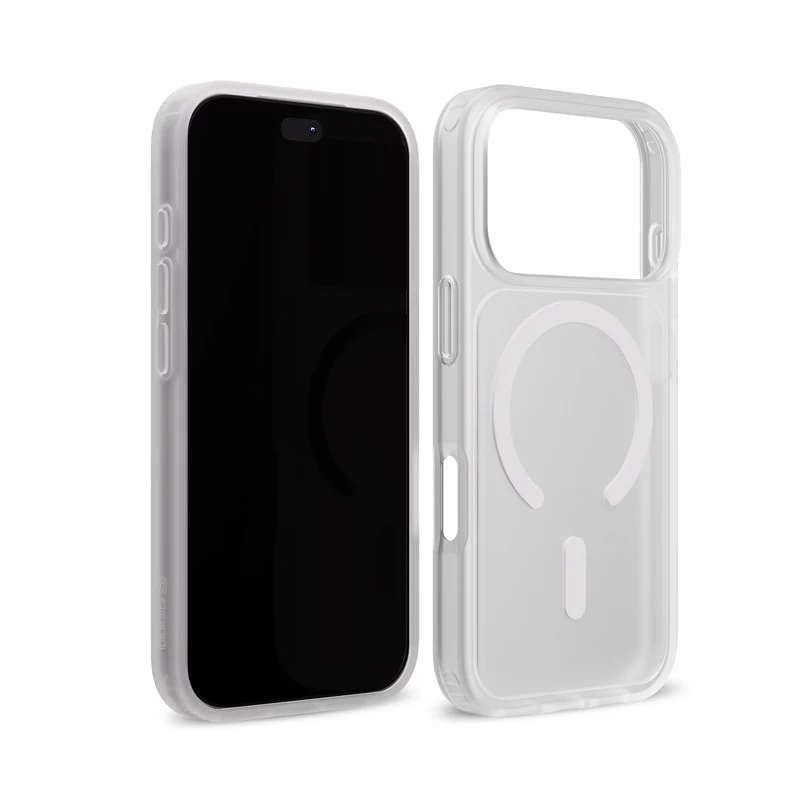 Crong Matte Magnetic MagSafe θήκη για iPhone 18 Pro / 17 Pro, Λευκή