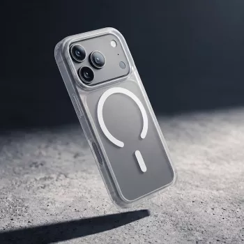Crong Matte Magnetic MagSafe θήκη για iPhone 18 Pro Max / 17 Pro Max, Λευκή